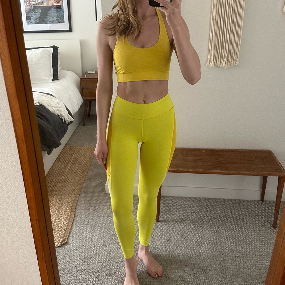 Outdoor Voices Yellow Activewear Set